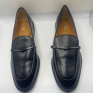 SARTO By Franco Sarto Black Leather Loafers